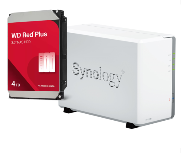 Pack SOHO 4TB: Servidor NAS DiskStation DS223j Synology